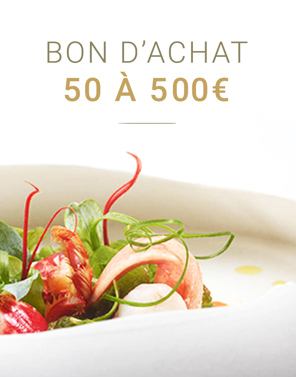 Bon d’achat menu